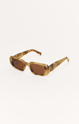 Off Duty Polarized Sunglasses in Blonde Tort Gradient