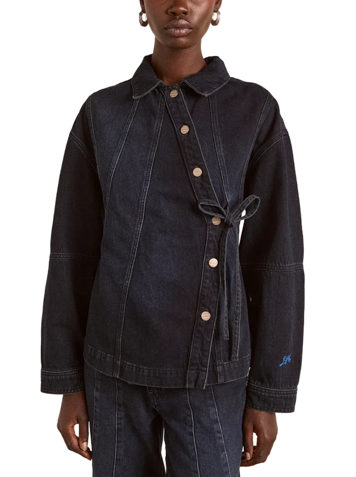 FINELLA DENIM SHIRT IN WAVY SEAMS – Indigo Octopus