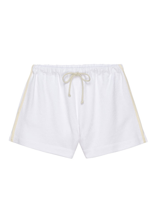 The Stripe Eco Terry Short in Powder