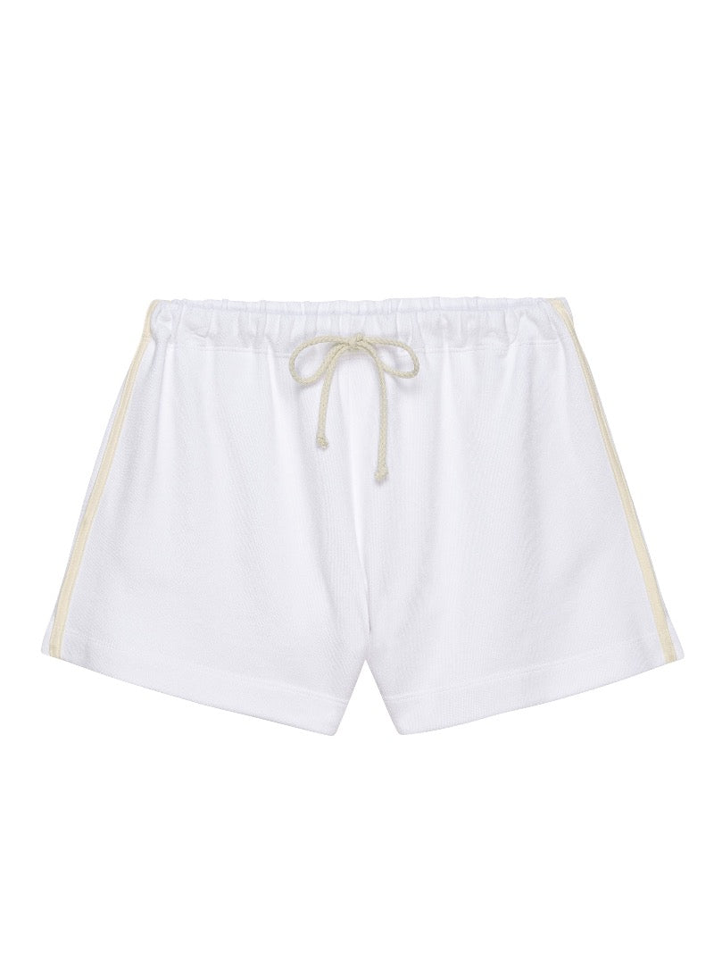 The Stripe Eco Terry Short in Powder