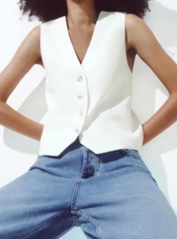 Vest Top in White