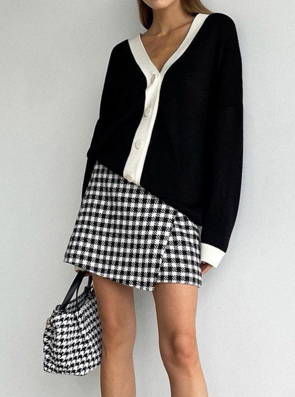 Study Block Cardi in Black