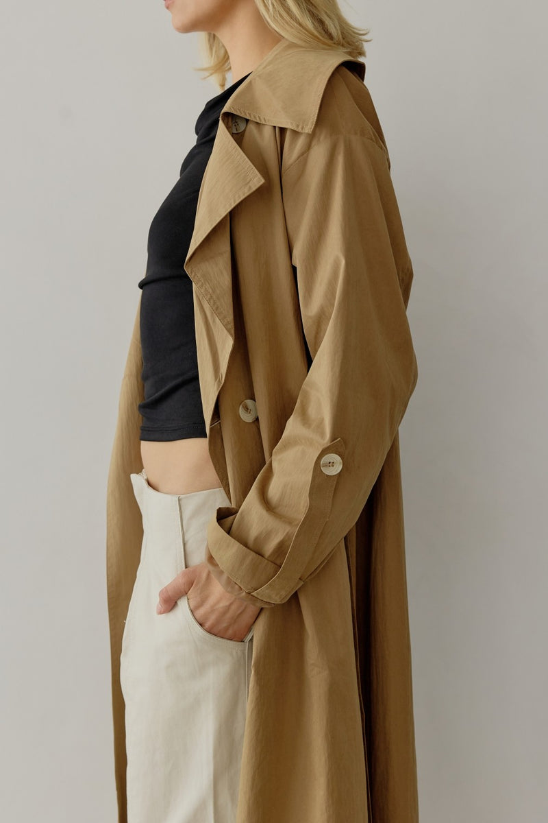 The Janie Coat in Khaki