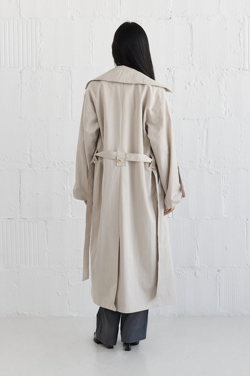 The Janie Coat in Light Beige