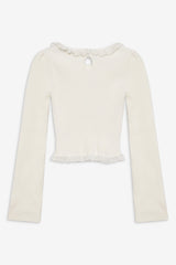 Lyon Knit Top in White