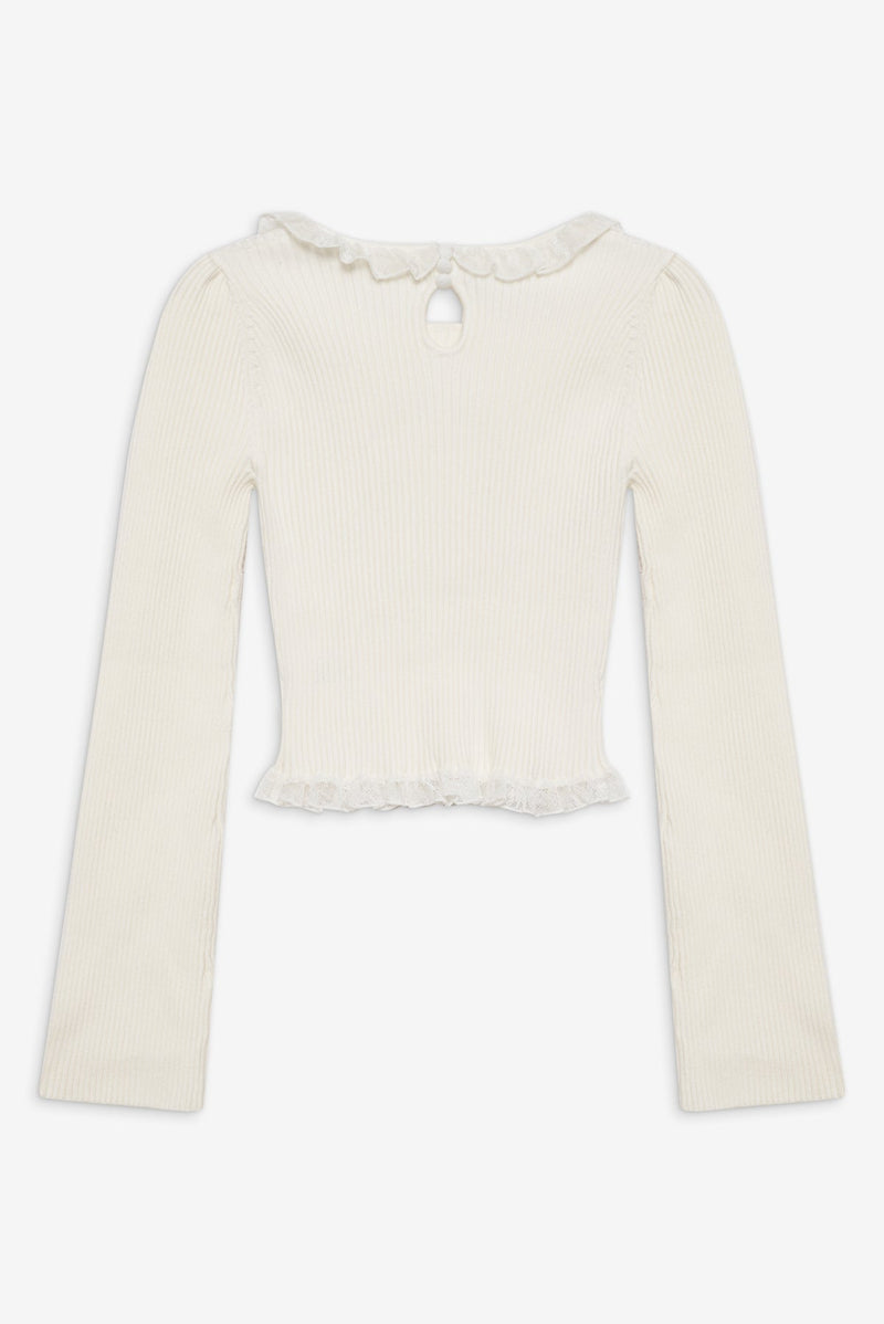 Lyon Knit Top in White