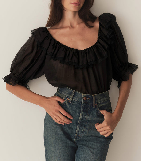 SAMARA TOP IN BLACK