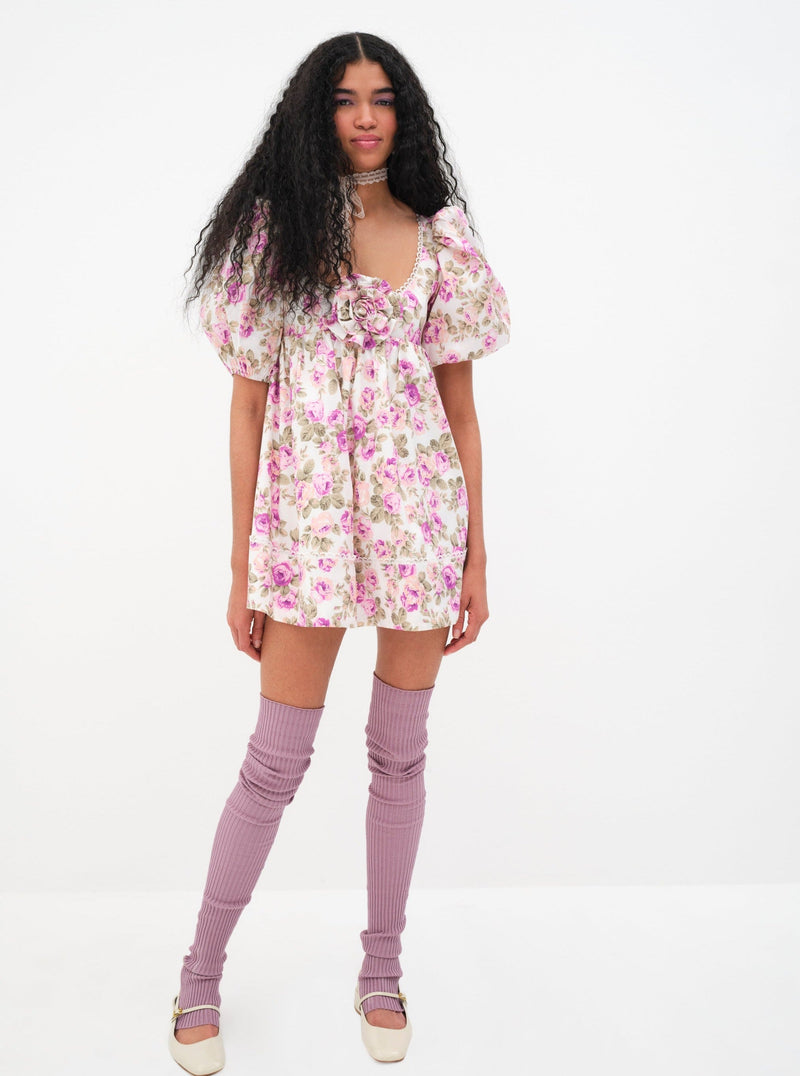 Milani Mini Dress in White Multi
