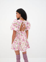 Milani Mini Dress in White Multi