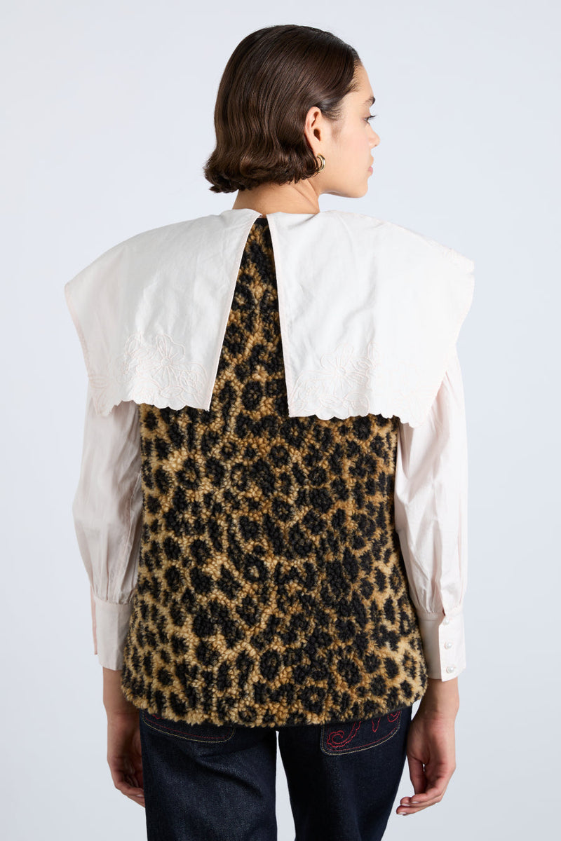 Marta Borg Gilet in Leopard