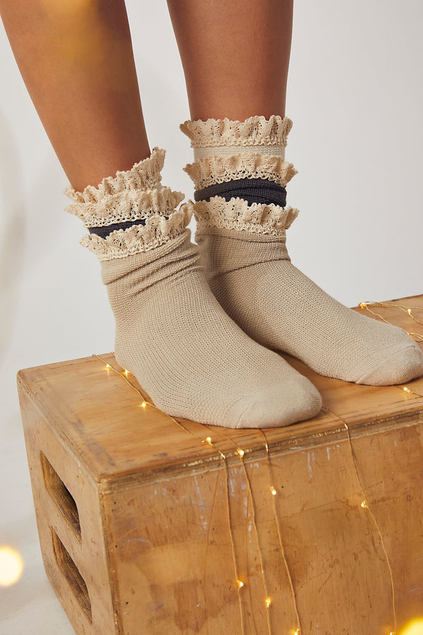 Beloved Waffle Knit Ankle Socks