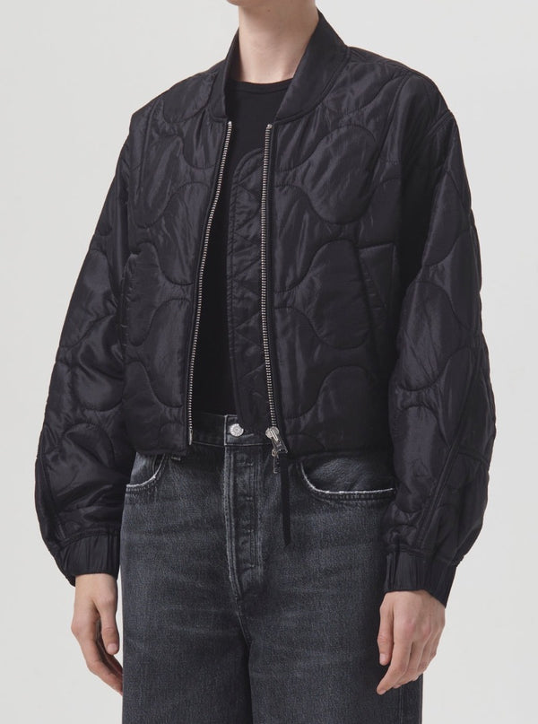Iona Quilted Jacket in Black