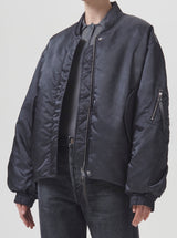 Nisa Bomber Jacket in Slate