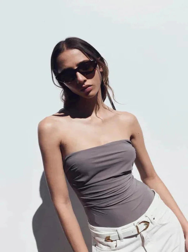 GWYNETH BODYSUIT IN TAUPE