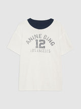 Toni Tee Reversible in Washed Navy And Off White