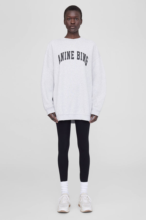 Tyler Sweatshirt in Heather Grey With Black