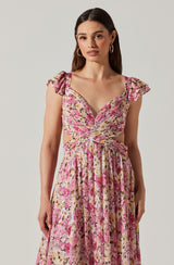 Primrose Dress in Pink Multi