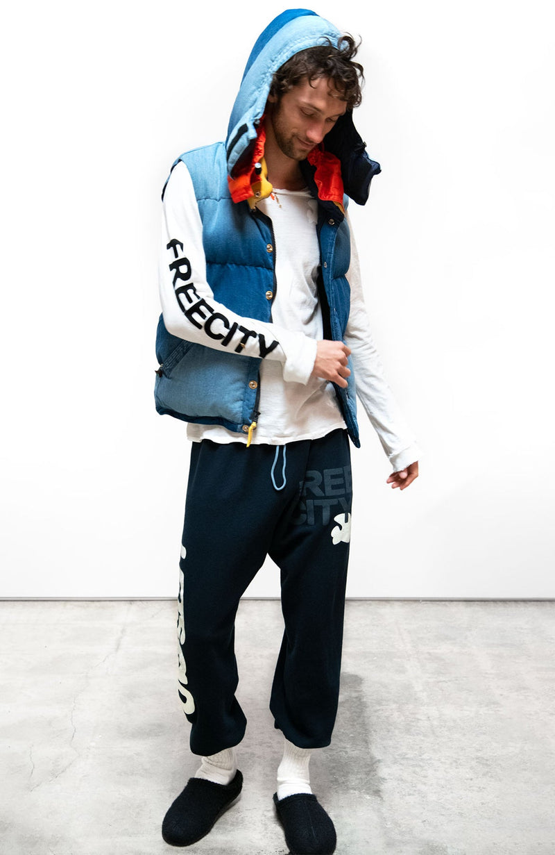 SUPERYUMM OG FREECITY LETSGO sweatpant in deepspace