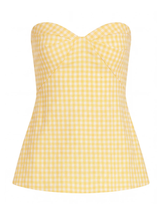 SOLINDA TUNIC IN YELLOW WHITE