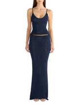CAROLINA CAMISOLE IN NAVY SEQUIN