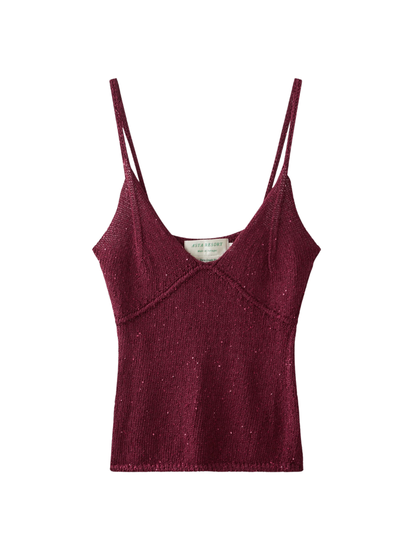 CAROLINA CAMISOLE IN PORT SEQUIN