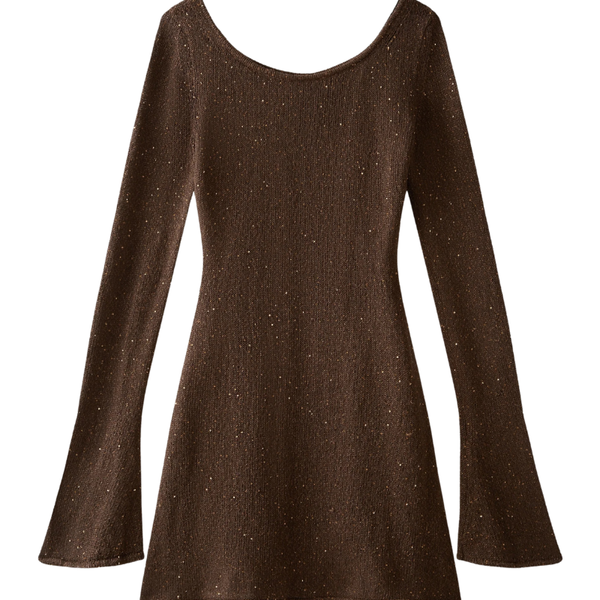 bhldn maya long sleeve twist satin mini dress LONGSLEEVE IN DARK CHOCOLATE SEQUIN – Indigo Octopus Length:30 Black Purple 30 Blue and Green The square neckline frames