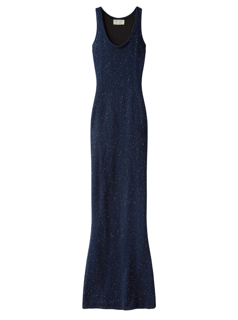 ANA DRESS IN NAVY SEQUIN