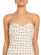 SOHO TOP IN BEIGE BLACK
