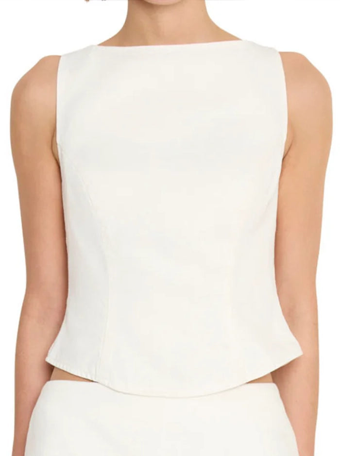 LIELLE TOP IN WHITE