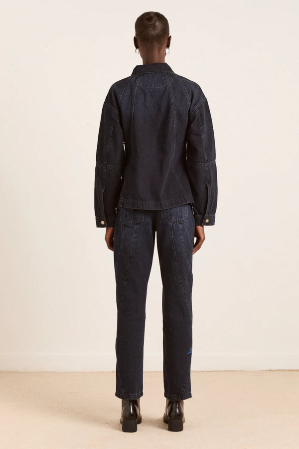 FINELLA DENIM SHIRT IN WAVY SEAMS