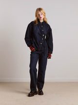 FINELLA DENIM SHIRT IN WAVY SEAMS