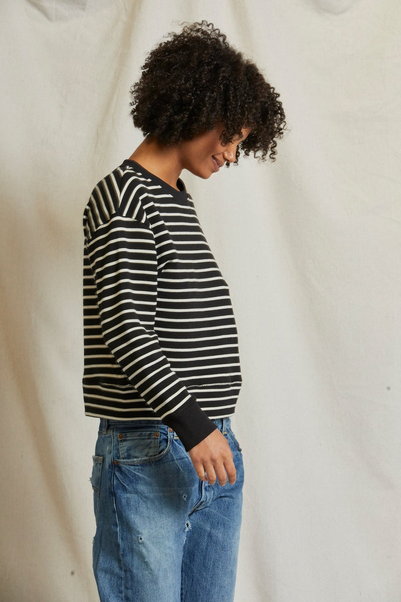 tyler in black natural stripe