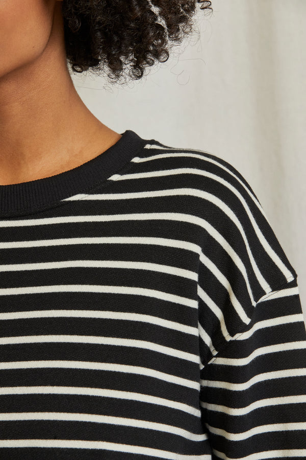 tyler in black natural stripe