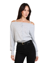 BOATNECK CARDO IN GRAY