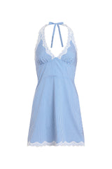 LILYA DRESS BLUE WHITE