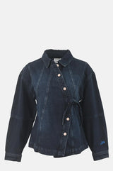 FINELLA DENIM SHIRT IN WAVY SEAMS