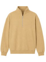 CAROLINE HALF ZIP IN SAND