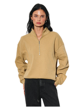 CAROLINE HALF ZIP IN SAND