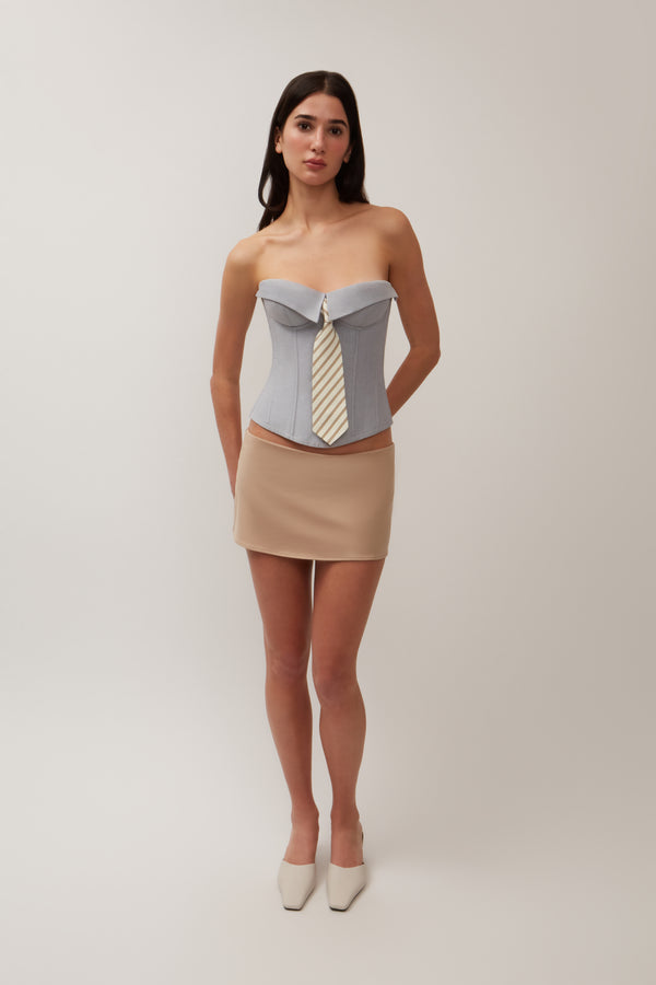 CHRYS OXFORD CORSET IN GREY