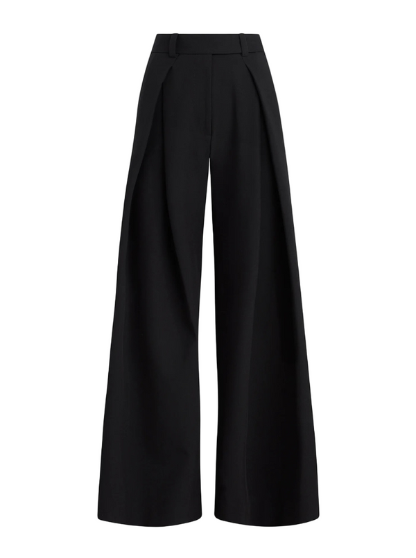 PLEATS FOR DAYS PANT IN BLACK