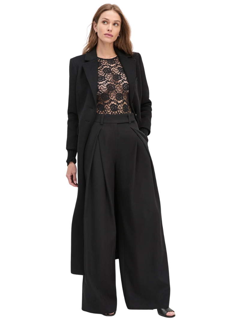 PLEATS FOR DAYS PANT IN BLACK