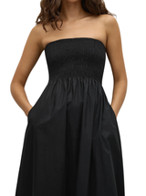 JAMIE MIDI DRESS IN BLACK