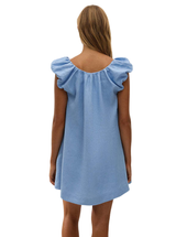 NINA MINI DRESS IN SKY BLUE