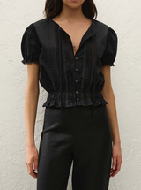 FIORA BLOUSE IN BLACK