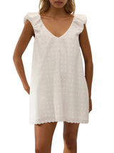 CLEMENTINA MINI DRESS IN LUCY BRODERIE