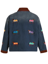 LARIAT HORSE EMBROIDERED WORK JACKET