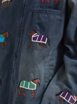 LARIAT HORSE EMBROIDERED WORK JACKET