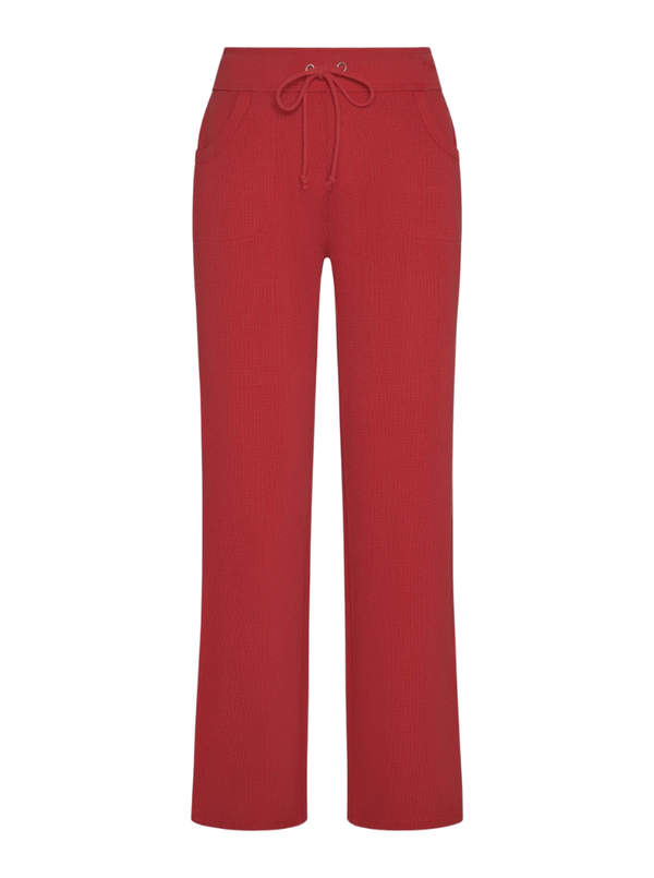 EMMA THERMAL PANT IN STRAWBERRY RED