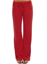 EMMA THERMAL PANT IN STRAWBERRY RED