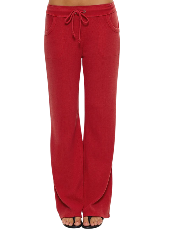 EMMA THERMAL PANT IN STRAWBERRY RED